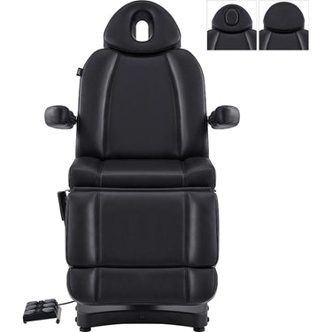 DIR Ink Electric Esthetician Chair - 3 Motors with Electrical Hand and Foot Remote Control - Black / Available in White, Black, Grey and Beige