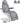 DIR Ink Electric Esthetician Chair - 3 Motors with Electrical Hand and Foot Remote Control - Grey / Available in White, Black, Grey and Beige
