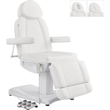DIR Ink Electric Esthetician Chair - 3 Motors with Electrical Hand and Foot Remote Control - White / Available in White, Black, Grey and Beige