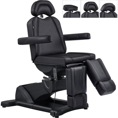 Libra Split Leg Facial Beauty Bed & Chair - Full Electrical with 5 Motors / Black by DIR Salon Furniture