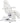 Libra Split Leg Facial Beauty Bed & Chair - Full Electrical with 5 Motors / White by DIR Salon Furniture