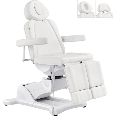 Libra Split Leg Facial Beauty Bed & Chair - Full Electrical with 5 Motors / White by DIR Salon Furniture