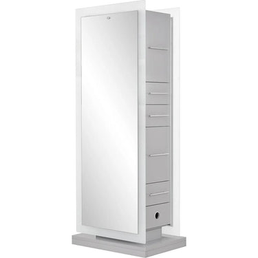 Magic Double LED Lighted Styling Station - SILVER by DIR Salon Furniture