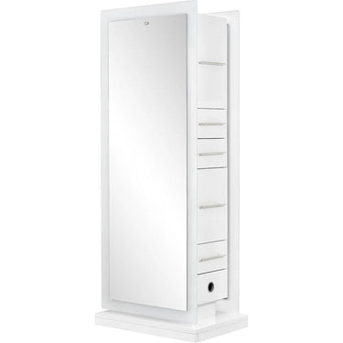 Magic Double LED Lighted Styling Station - WHITE by DIR Salon Furniture