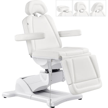Pavo Facial Beauty Bed/Chair - Full Electrical with 4 Motors / White by DIR Salon Furniture