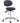 DIR Polaris Rolling Stool - BLACK / 21" - 29" Adjustable Seat Height + 5 Wheel Base