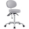 DIR Polaris Rolling Stool - GRAY / 21" - 29" Adjustable Seat Height + 5 Wheel Base