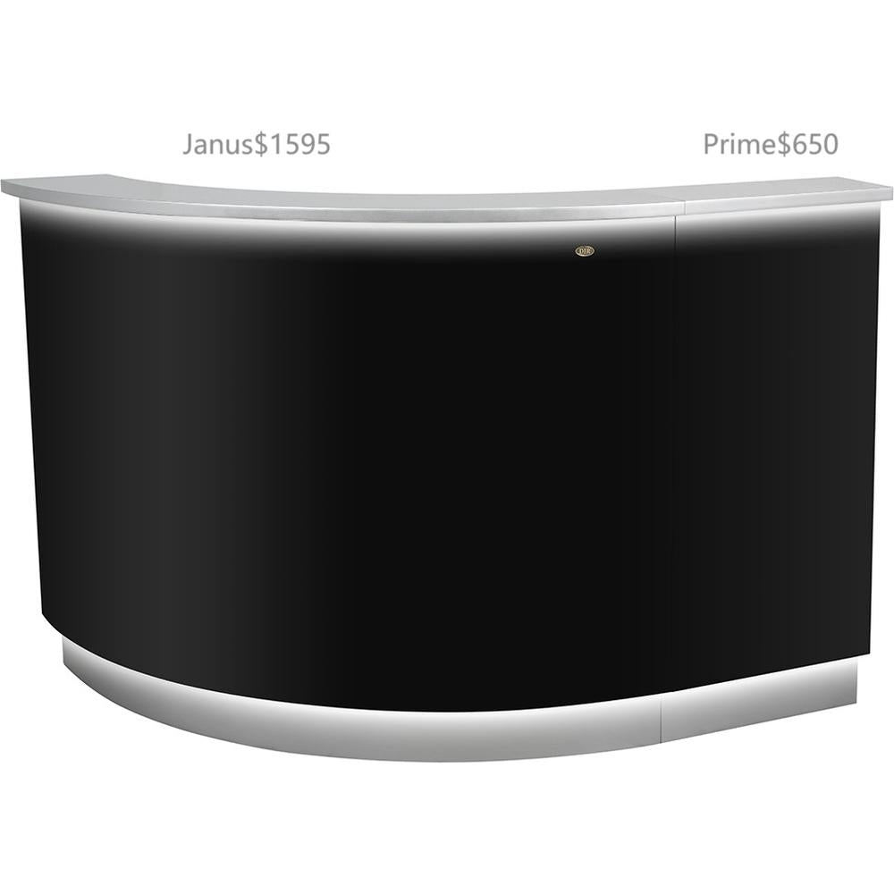Janus LED Lighted Reception Desk / Modern Reception Counter with Optio ...