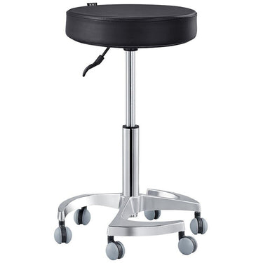 DIR Serene Stool - BLACK / 21" - 28" Adjustable Seat Height + 6 Wheel Base