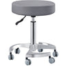 DIR Serene Stool - GRAY / 21" - 28" Adjustable Seat Height + 6 Wheel Base