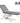 DIR Serenity Electric Treatment Table with 2 Electro-Hydraulic Motors / Grey Upholstery