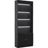 DIR Showcase LED Illumination Retail Display Cabinet - Black
