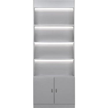 DIR Showcase LED Illumination Retail Display Cabinet - Gray