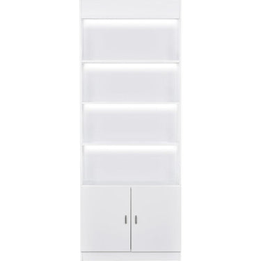 DIR Showcase LED Illumination Retail Display Cabinet - White