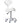 DIR Tao Saddle Stool - WHITE / 21" - 29" Adjustable Seat Height + 6 Wheel Base