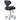 DIR Zen Adjustable Swivel Stool - BLACK / 21" - 28" Adjustable Seat Height + 6 Wheel Base