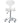 DIR Zen Adjustable Swivel Stool - WHITE / 21" - 28" Adjustable Seat Height + 6 Wheel Base