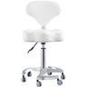 DIR Zen Adjustable Swivel Stool - WHITE / 21" - 28" Adjustable Seat Height + 6 Wheel Base