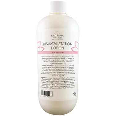 Disincrustation Lotion - Suitable for Oily, Congested, or Acne-Prone Skin - Use in Combination With Steam, Ultrasound, or Galvanic Units / 16 oz.