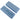 Disinfectable Blue Sponge Board Nail Files - 240/240 Fine - Block Shape 1-3/8" x 3-5/8" / 1,200 Mega Case by DHS Products