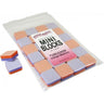 Disinfectable Purple/Orange Sponge Board Nail Files - 100/180 Coarse/Medium - 1" Mini Block / 1,512 Mega Case by DHS Products