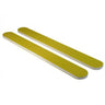 Disinfectable Yellow Rainbow Mylar Nail Files - 240/240 / 2,000 Mega Case by DHS Products