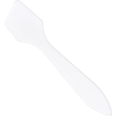 Disposable Angled Spatula - White / 50 Pieces per Bag X 75 Bags = Case of 3,750 Spatulas