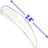 Disposable Large Boomerang Spatula - Clear - 2.4" / 50 Per Bag X 60 Bags = 3,000 Spatulas