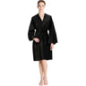 Disposable Non-Woven Kimono Robe - Black / 50 pack