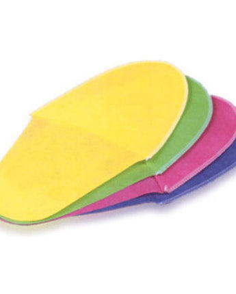 Disposable Paper Pedicure Slippers - Mixed Case of Yellow, Green, Pink, and Blue / 25 Pair per Pack X 40 Packs = Case of 1,000 by Encore