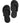 Disposable Pedi Slippers / 12 Pack (Black)