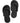 Disposable Pedi Slippers - Black / 12 Pack