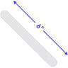 Disposable Plastic Tongue Depressor Spatula - White - 6" Long / 50 per Bag X 36 Bags = Case of 1,800 Spatulas