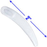 Disposable Rrecycled Mini Boomerang Spatulas - Clear - 2" / 50 Per Bag X 60 bags = 3,000 Spatulas