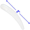 Disposable Rrecycled Mini Boomerang Spatulas - White - 2" / 50 Per Bag X 60 bags = 3,000 Spatulas
