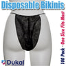 Disposable Single Use Bikini Panty - BLACK / 100 Pack - Individually Wrapped Bikini Panty by Dukal