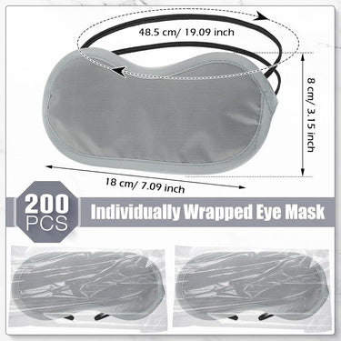 Disposable Spa Eye Mask - Grey - Relaxation & Client Comfort / Case of 200 Masks