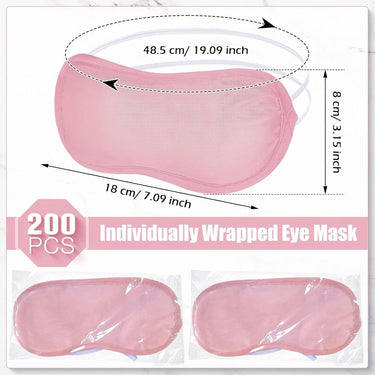 Disposable Spa Eye Mask - Pink - Relaxation & Client Comfort / Case of 200 Masks