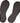Disposable Spray Tan Strapless Sticky Flip Flops - Black / 1 Pair