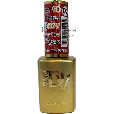 Diva 9D Cat Eye Gel #02 - Fiesty Paws / 0.5 oz. - 15 mL.