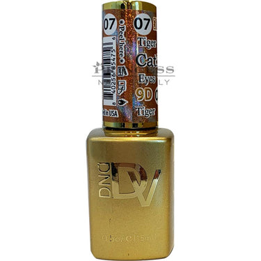 Diva 9D Cat Eye Gel #07 - Tiger Eyes / 0.5 oz. - 15 mL.