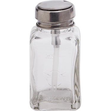 DL Pro - Clear Glass Pump Dispenser Bottle - 6 oz. - 18 mL.