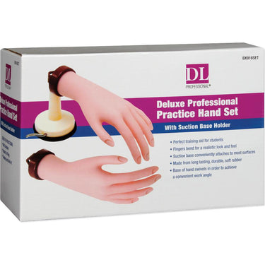 DL Pro - Deluxe Practice Hands with Suction Base Holder - Right & Left Hand Set