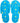 DL Professional Daisy Pedi Slippers / Blue