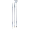 DL Professional Nail Art Brushes Double Sided 3 Piece Set
