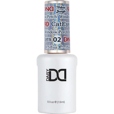 DND 9D Velvet Jungle Cat Eye Gel #02 - Window Perch / 0.5 oz.