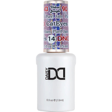 DND 9D Velvet Jungle Cat Eye Gel #14 - Jam Purrl / 0.5 oz.