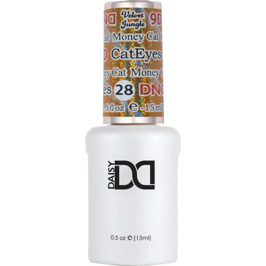 DND 9D Velvet Jungle Cat Eye Gel #28 - Cat Money / 0.5 oz.