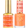 DND DC Duo Gel - #010 Dutch Orange / Soak-Off Gel Polish 0.5 oz. + Nail Lacquer 0.5 oz.