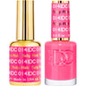 DND DC Duo Gel - #014 Tulip Pink / Soak-Off Gel Polish 0.5 oz. + Nail Lacquer 0.5 oz.